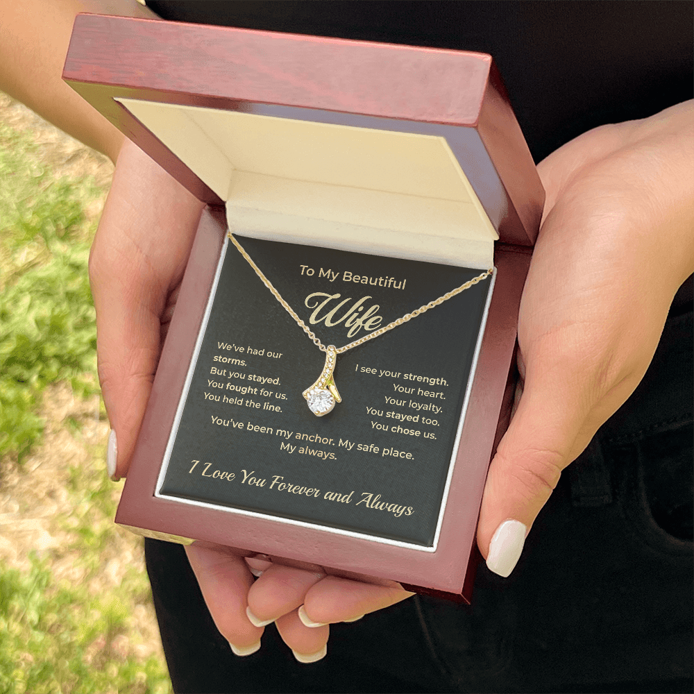 ShineOn Fulfillment Jewelry To My Wife – Alluring Beauty Necklace - GHR1187