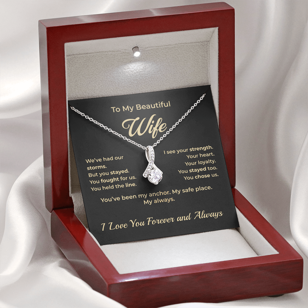 ShineOn Fulfillment Jewelry To My Wife – Alluring Beauty Necklace - GHR1187