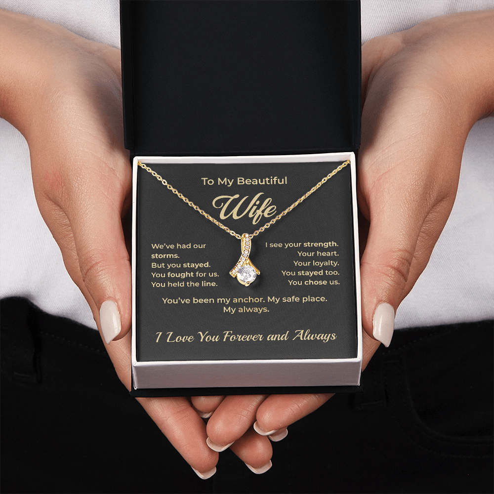 ShineOn Fulfillment Jewelry To My Wife – Alluring Beauty Necklace - GHR1187