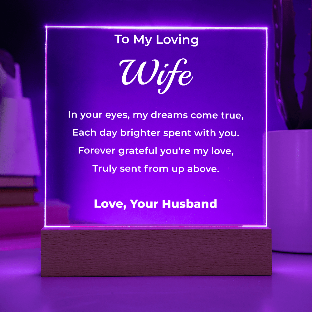 ShineOn Fulfillment Jewelry To Wife From Husband - LED Plaque