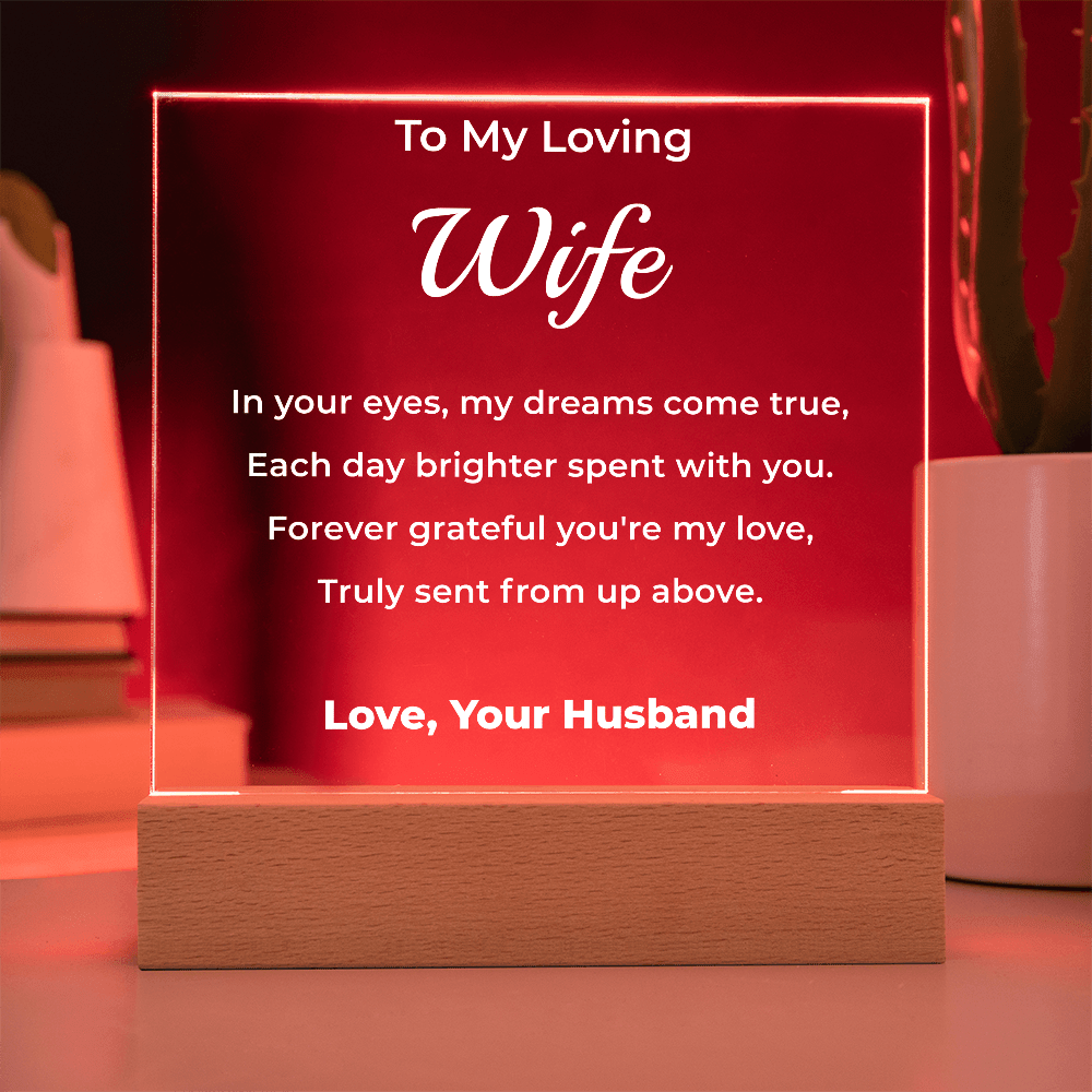 ShineOn Fulfillment Jewelry To Wife From Husband - LED Plaque