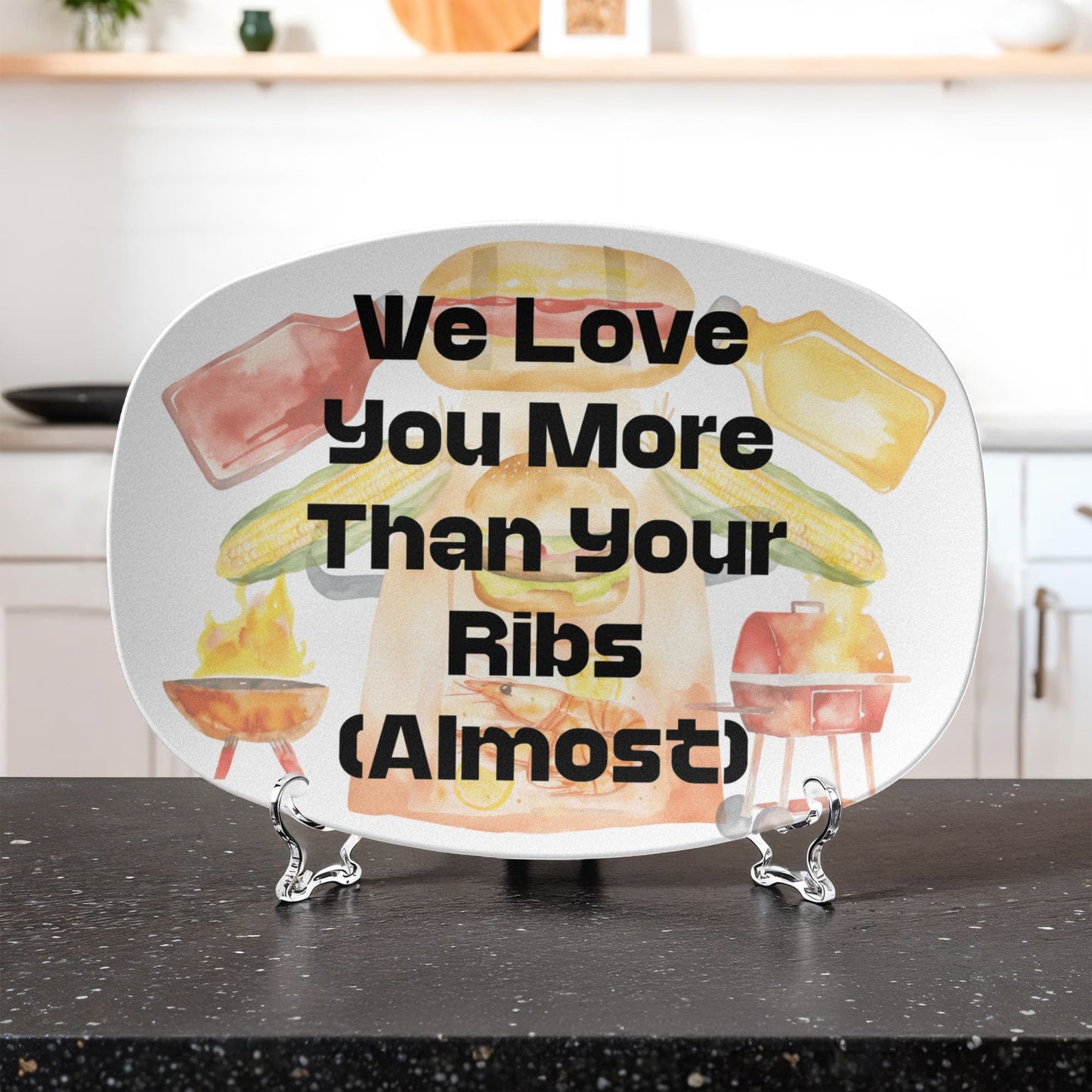 ShineOn Fulfillment Kitchenware 10”x14” Platter BBQ Catchall Tray - GHR1133
