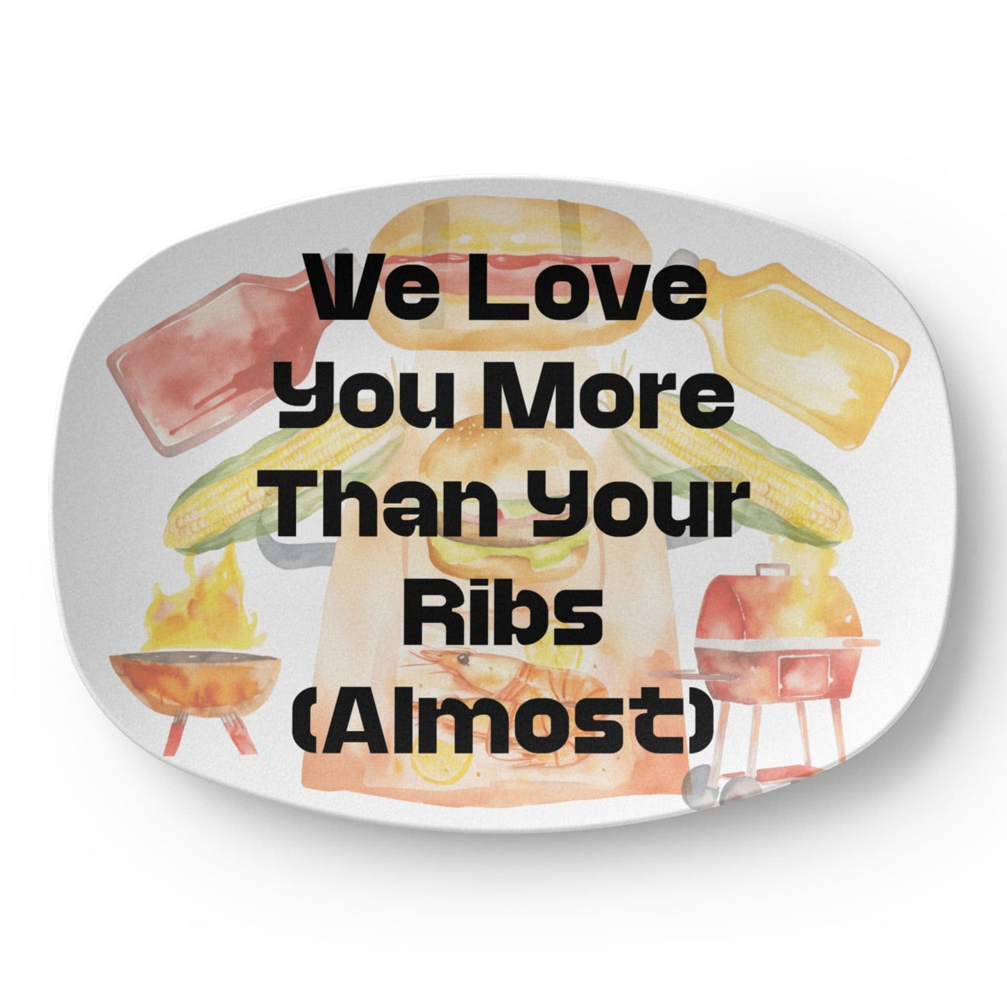 ShineOn Fulfillment Kitchenware 10”x14” Platter BBQ Catchall Tray - GHR1133