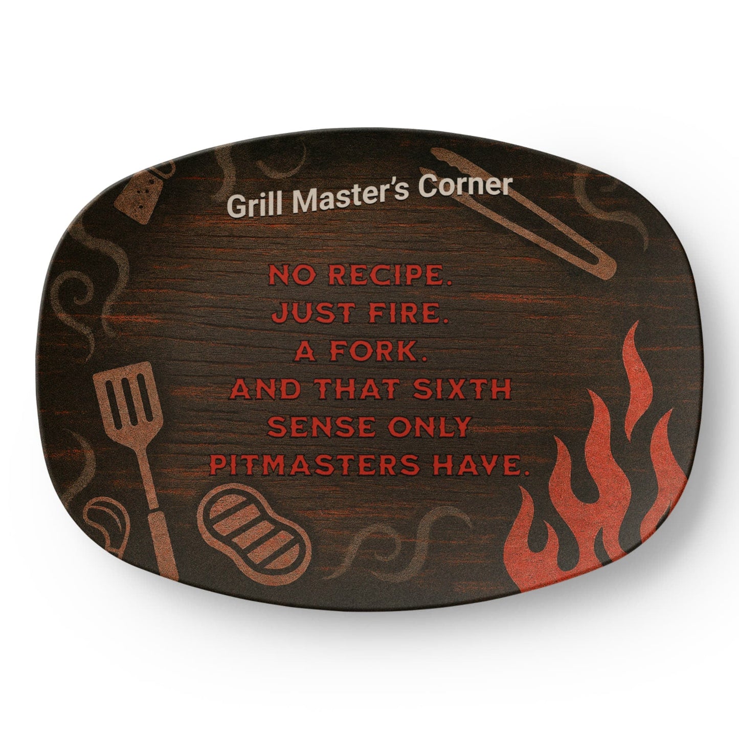 ShineOn Fulfillment Kitchenware 10”x14” Platter Grill Master's Corner – Catchall Tray - GHR1151