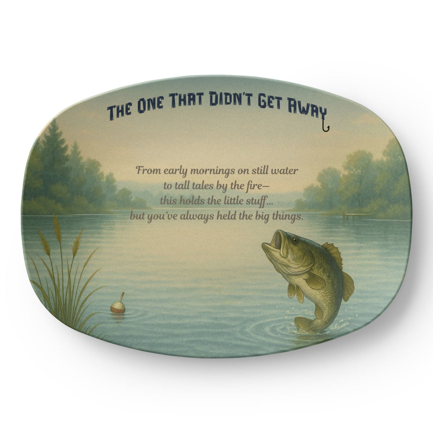 ShineOn Fulfillment Kitchenware 10”x14” Platter The One That Didn't Get Away – Fishing Catchall Tray - GHR1143