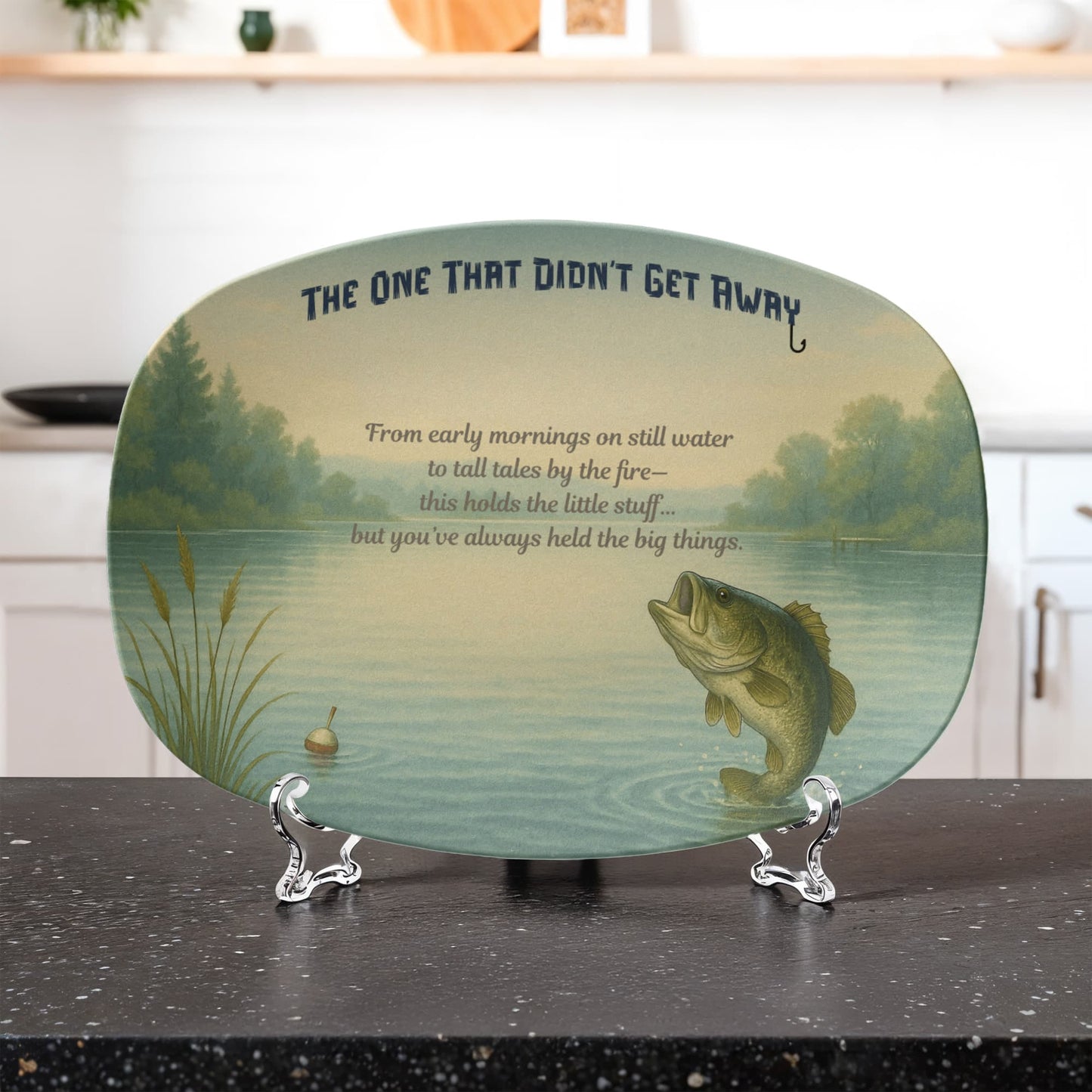 ShineOn Fulfillment Kitchenware 10”x14” Platter The One That Didn't Get Away – Fishing Catchall Tray - GHR1143
