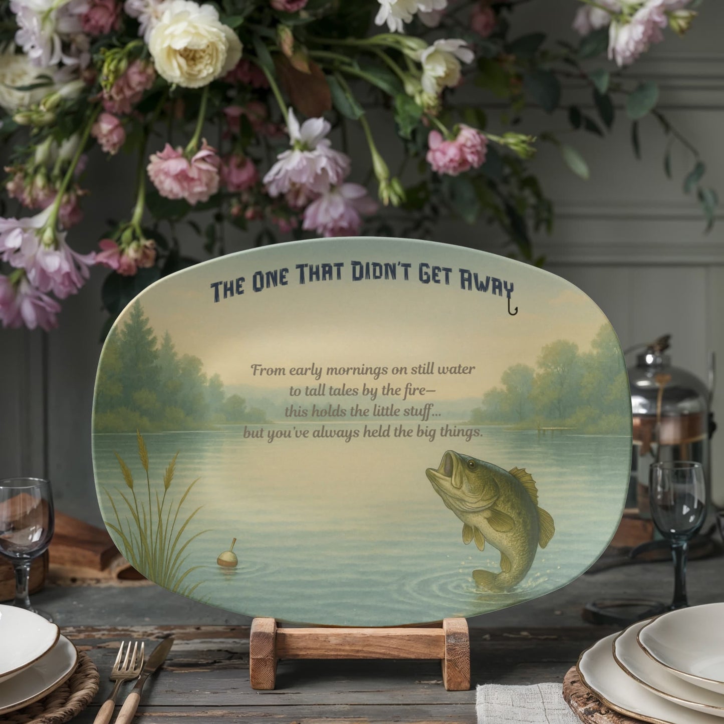 ShineOn Fulfillment Kitchenware 10”x14” Platter The One That Didn't Get Away – Fishing Catchall Tray - GHR1143