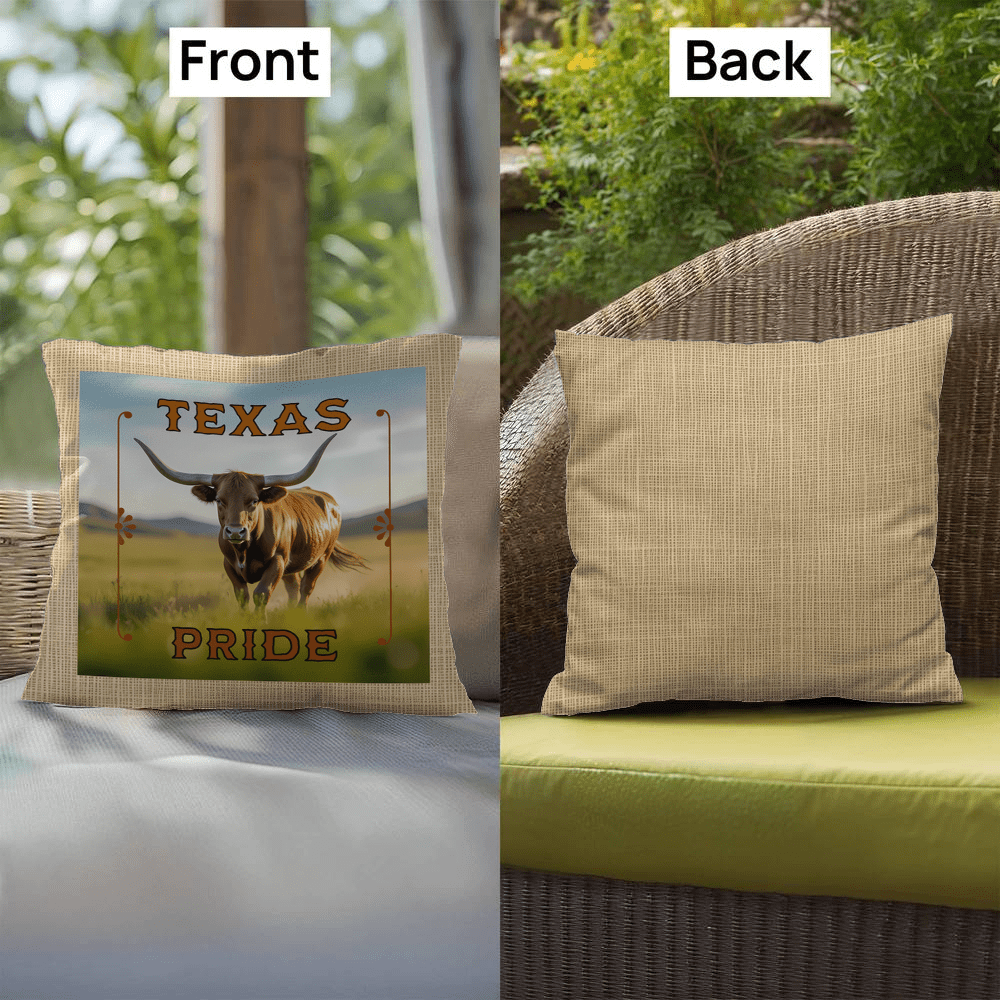 ShineOn Fulfillment Bedding Longhorn Cow Pillow