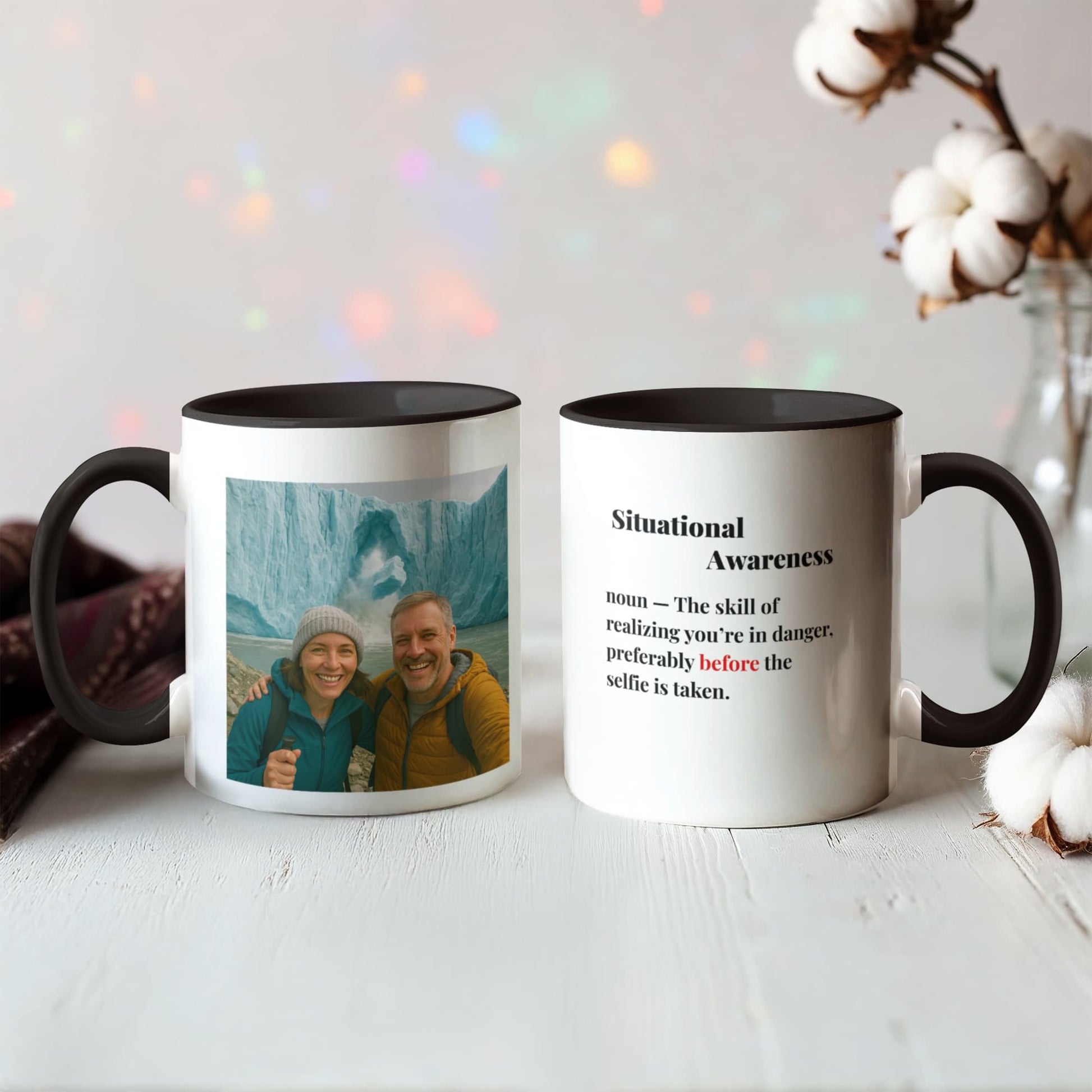 ShineOn Fulfillment Drinkware 11 oz. / Black Calving Situational Awareness Coffee Mug - GHR1167