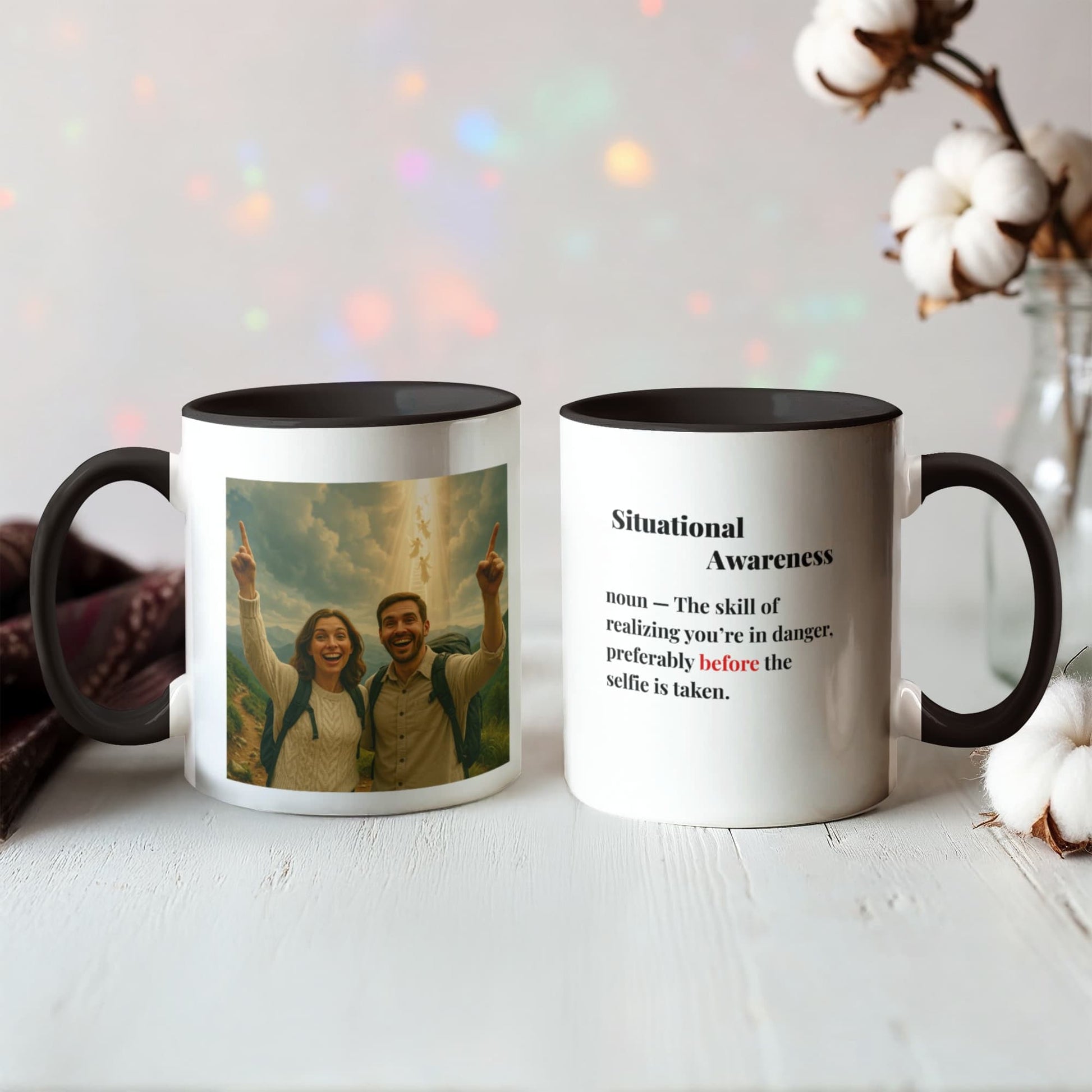 ShineOn Fulfillment Drinkware 11 oz. / Black Rapture Situational Awareness Coffee Mug - GHR1181