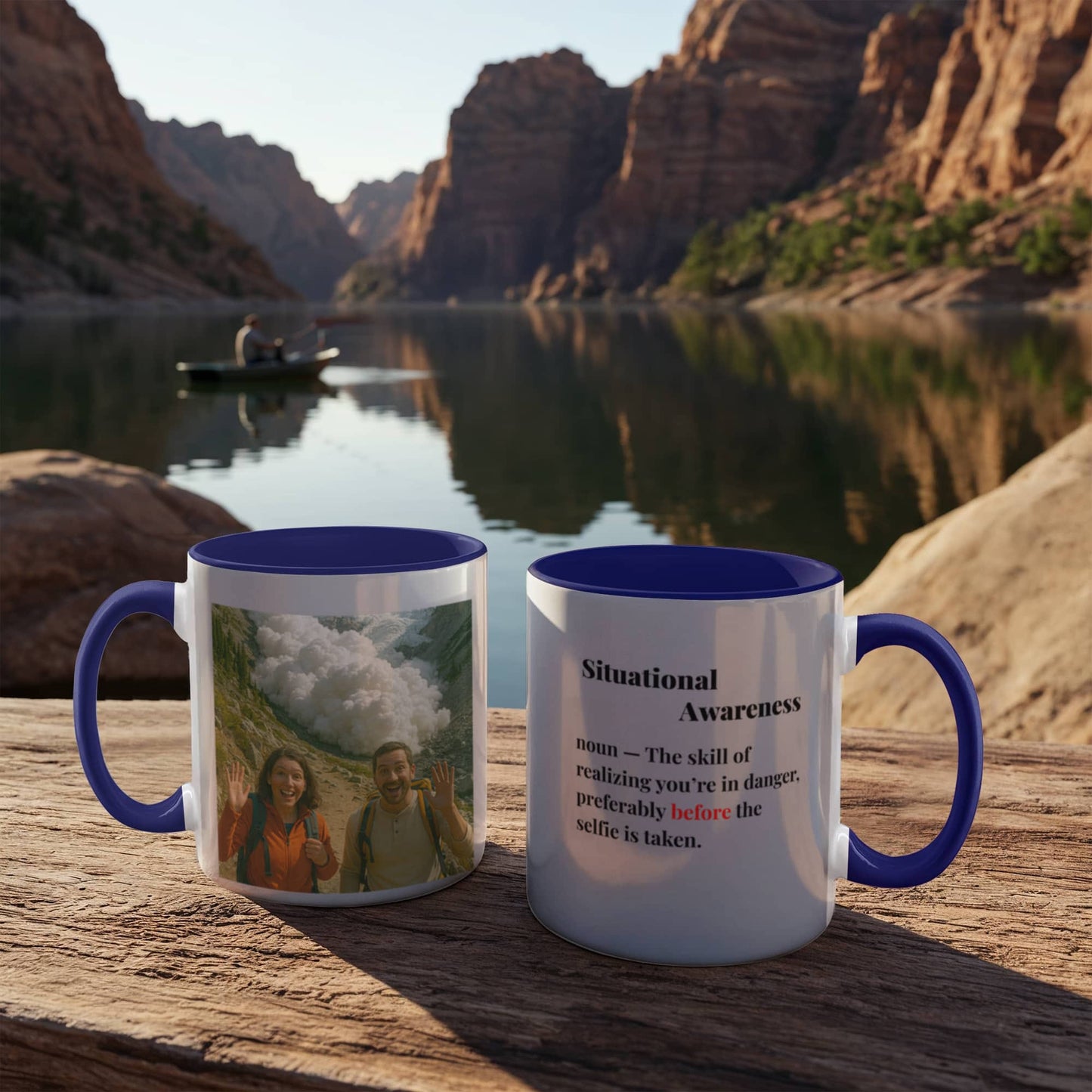 ShineOn Fulfillment Drinkware 11 oz. / Midnight Blue Avalanche Situational Awareness Coffee Mug - GHR1171