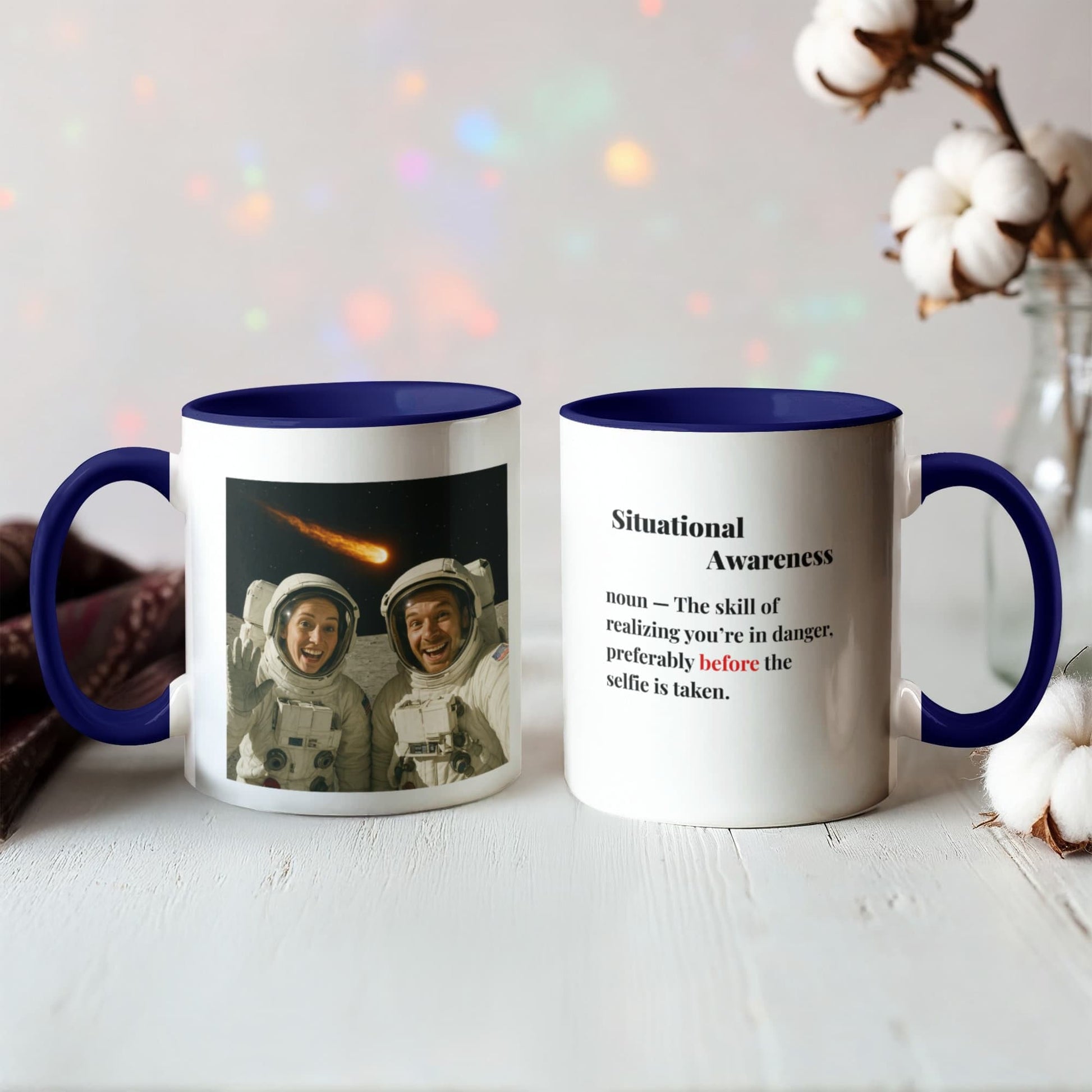 ShineOn Fulfillment Drinkware 11 oz. / Midnight Blue Meteor Situational Awareness Coffee Mug - GHR1175