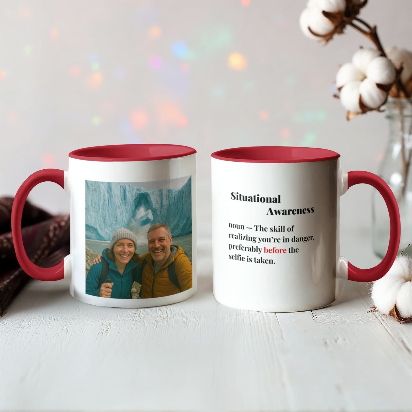 ShineOn Fulfillment Drinkware 11 oz. / Red Calving Situational Awareness Coffee Mug - GHR1167