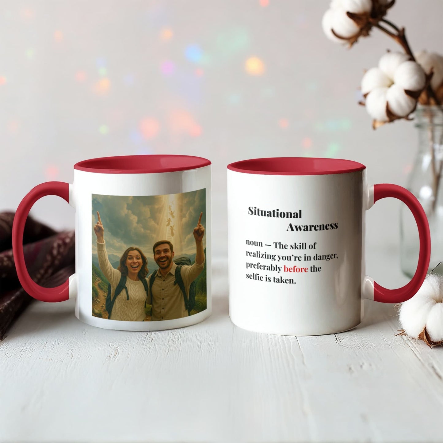ShineOn Fulfillment Drinkware 11 oz. / Red Rapture Situational Awareness Coffee Mug - GHR1181