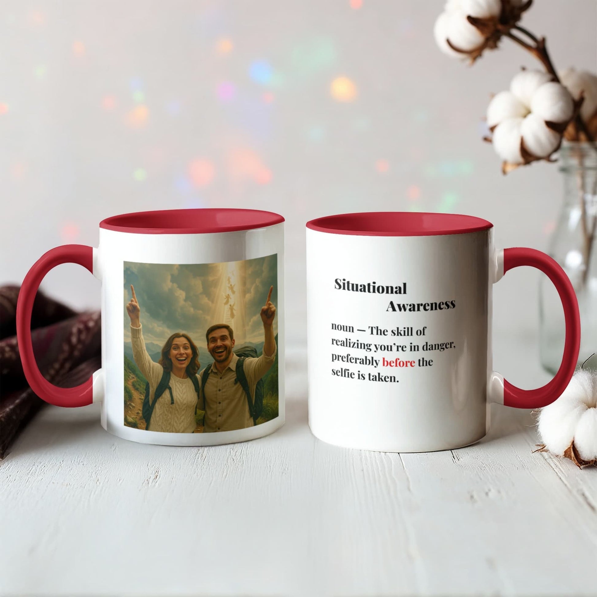 ShineOn Fulfillment Drinkware 11 oz. / Red Rapture Situational Awareness Coffee Mug - GHR1181