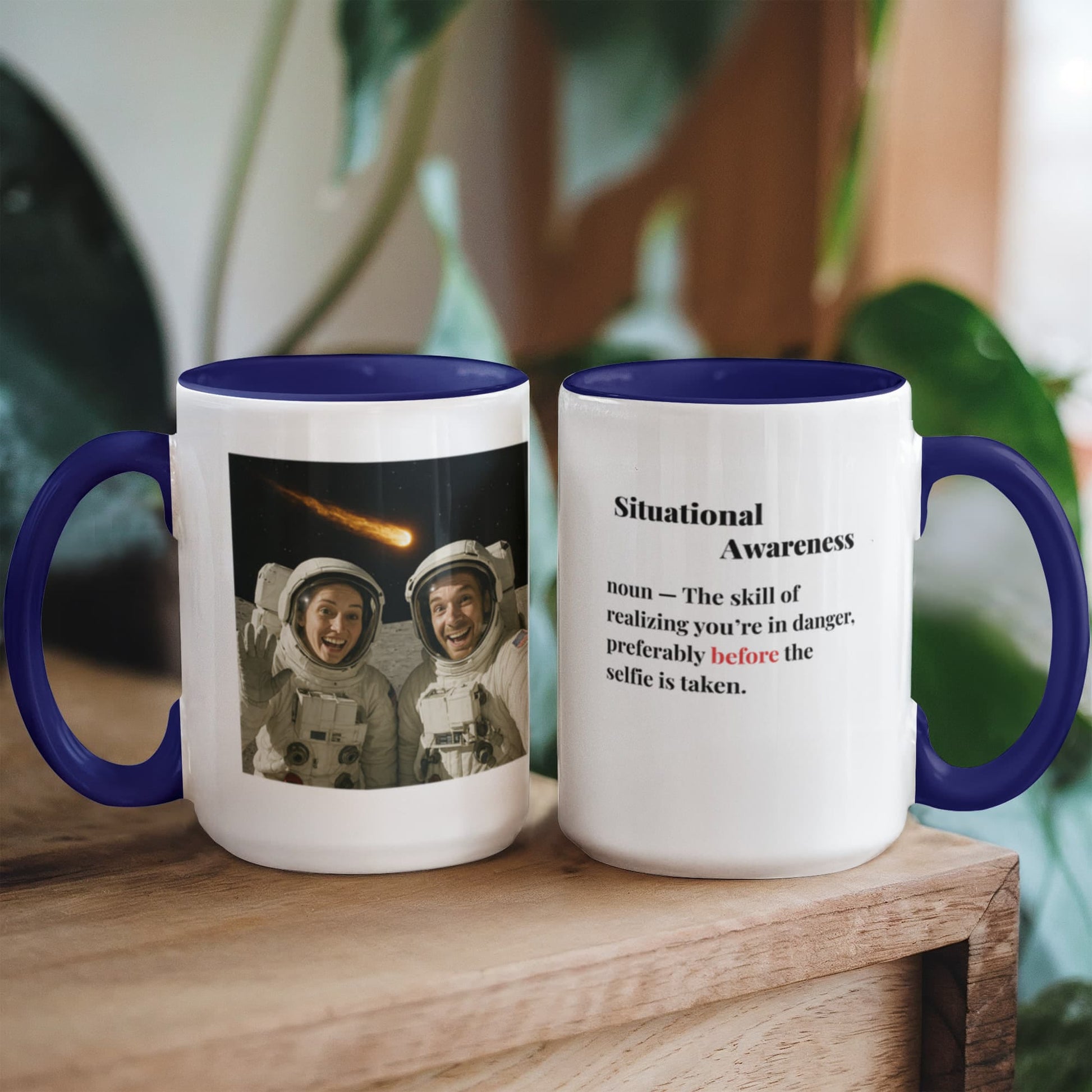 ShineOn Fulfillment Drinkware 15 oz. / Midnight Blue Meteor Situational Awareness Coffee Mug - GHR1175