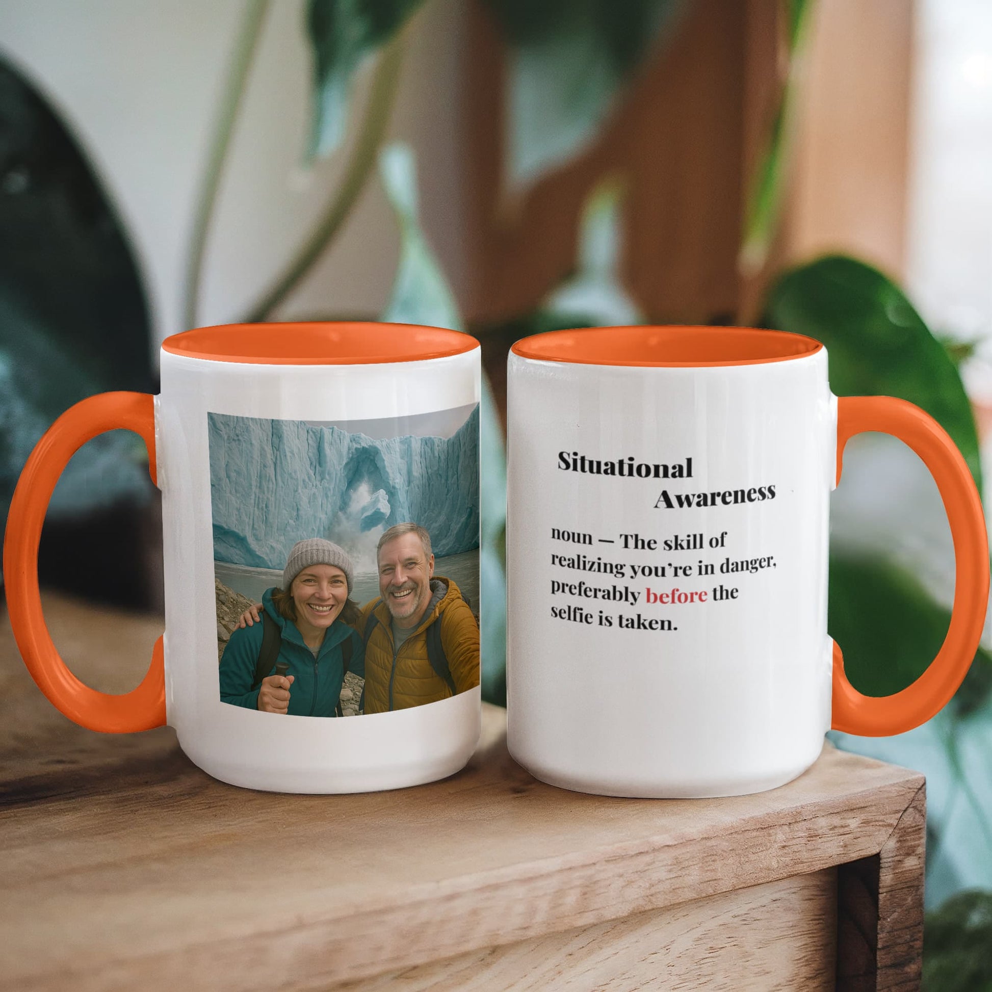 ShineOn Fulfillment Drinkware 15 oz. / Orange Calving Situational Awareness Coffee Mug - GHR1167