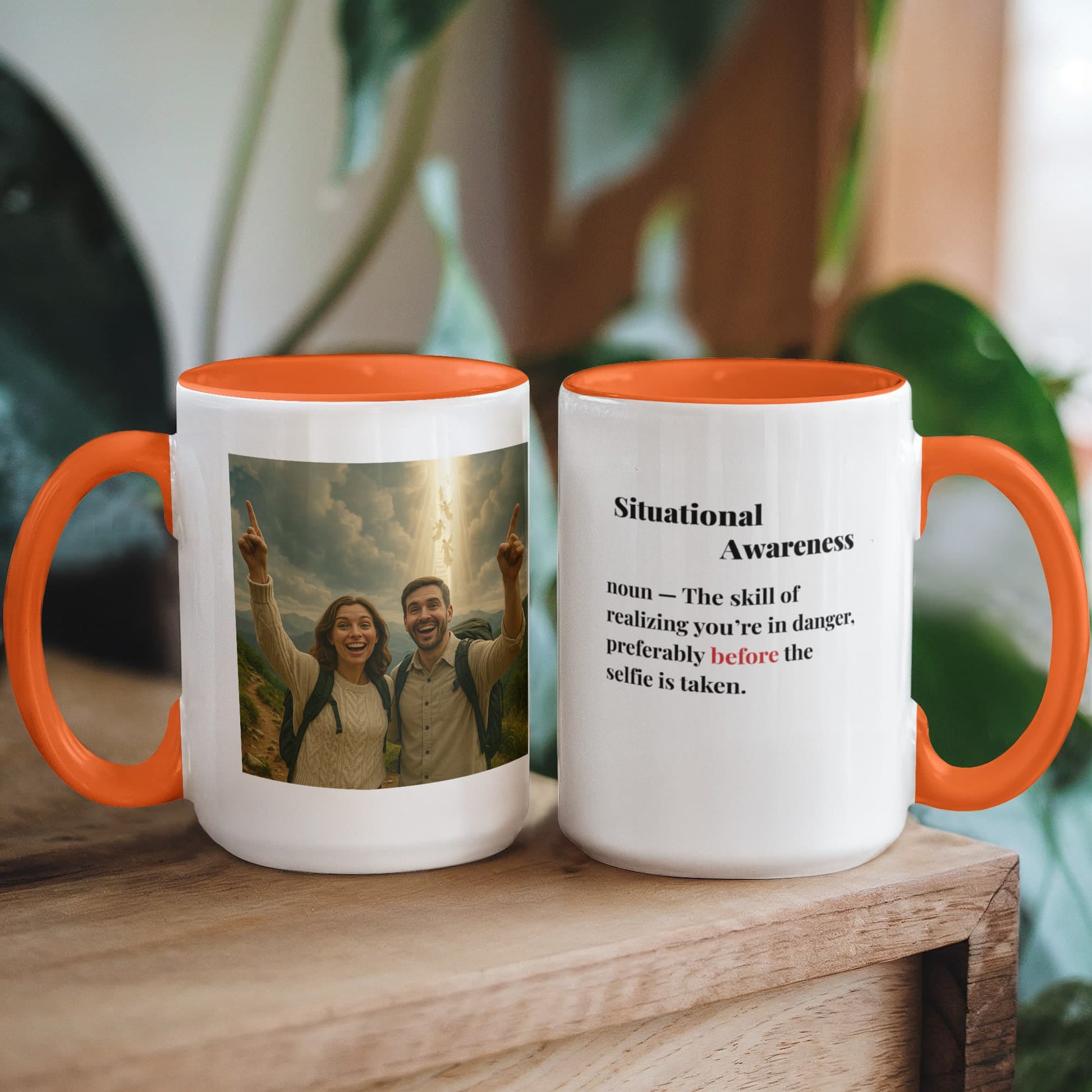 ShineOn Fulfillment Drinkware 15 oz. / Orange Rapture Situational Awareness Coffee Mug - GHR1181
