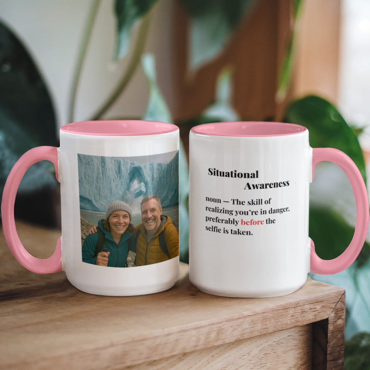 ShineOn Fulfillment Drinkware 15 oz. / Pink Calving Situational Awareness Coffee Mug - GHR1167