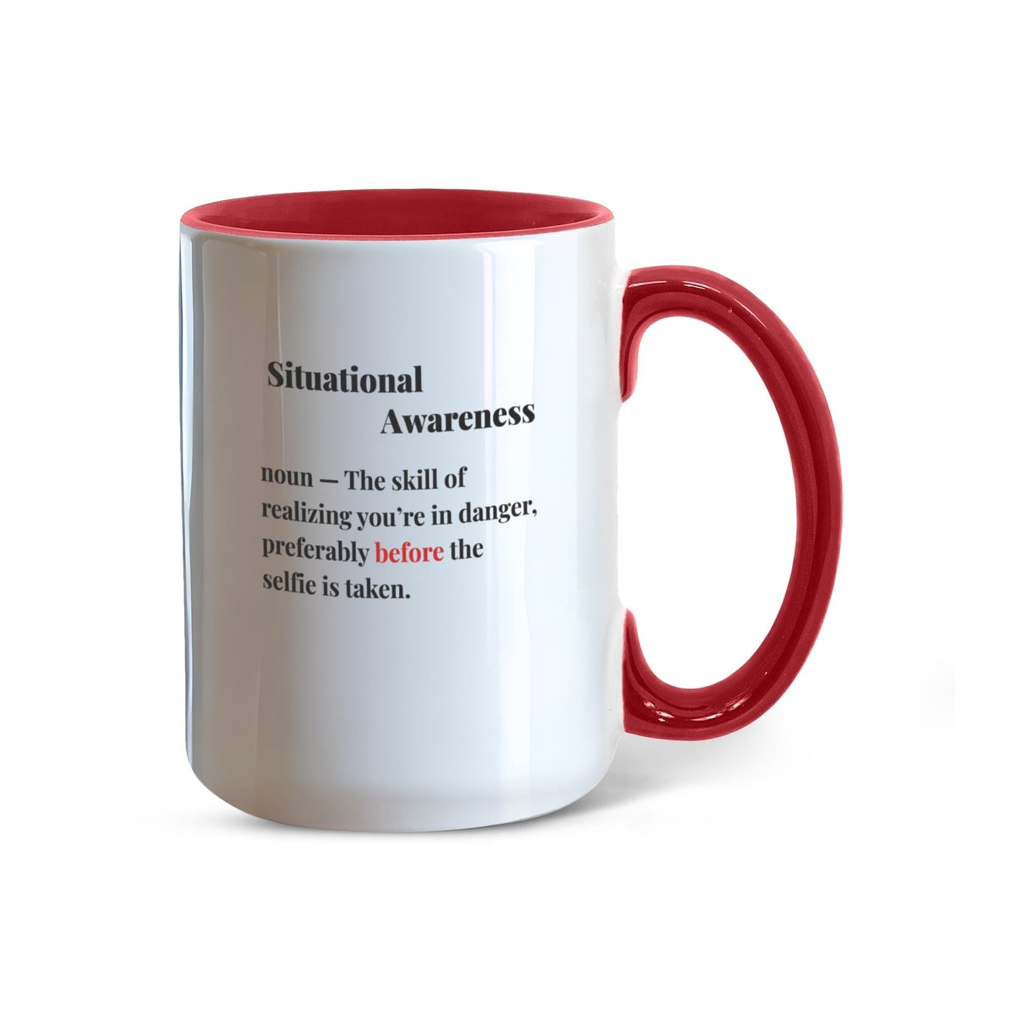 ShineOn Fulfillment Drinkware 15 oz. / Red Bear Situational Awareness Coffee Mug - GHR1169