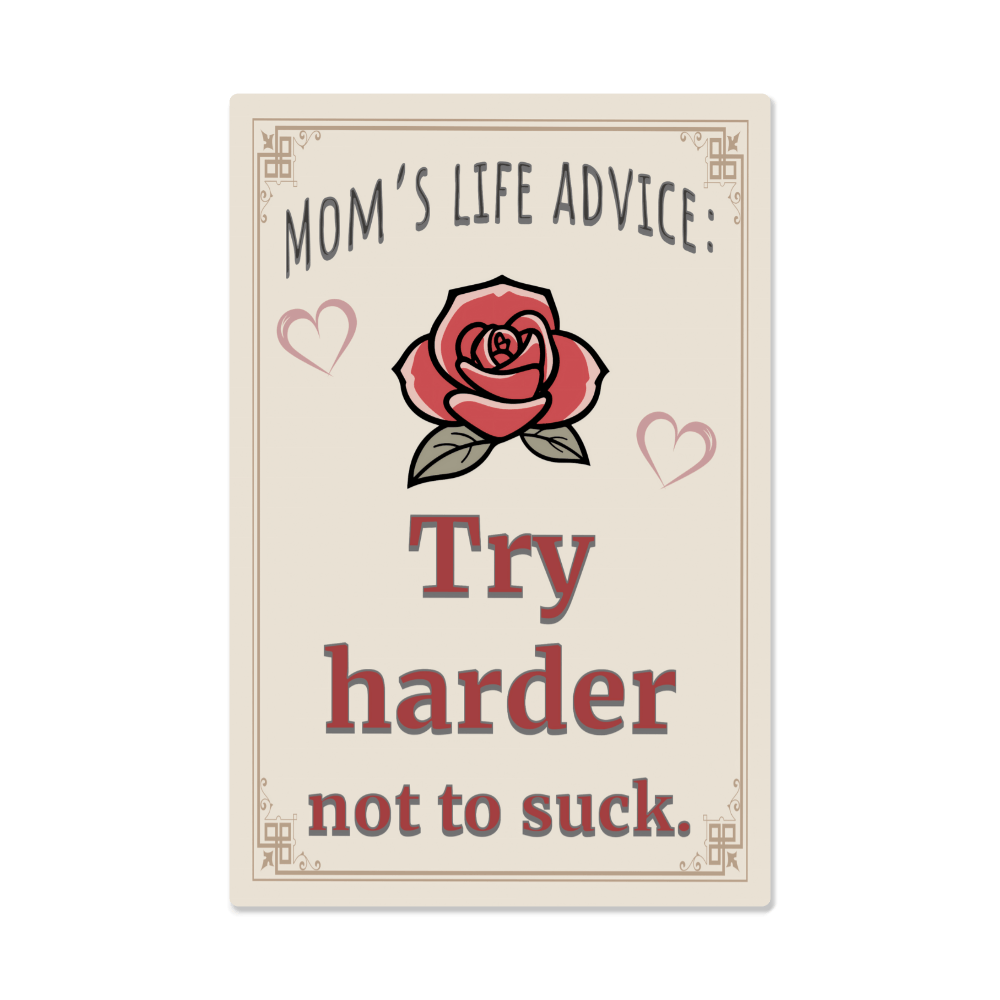 ShineOn Fulfillment Jewelry 12" x 18" Funny Metal Wall Art - GHR1249