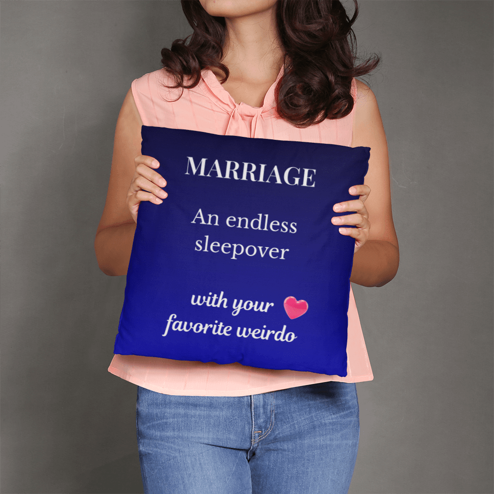 ShineOn Fulfillment Jewelry 14" x 14" Marriage Pillow – Classic Pillow - GHR1211