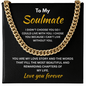 ShineOn Fulfillment Jewelry 18K Yellow Gold Finish / Luxury Box Soulmate - Cuban Link Chain - GHR1307