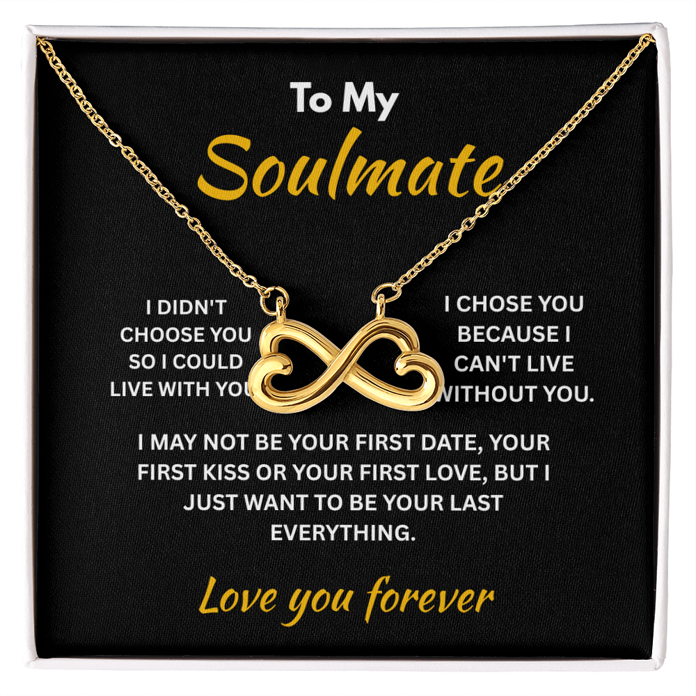 ShineOn Fulfillment Jewelry 18k Yellow Gold Finish / Standard Box Soulmate - Endless Love Necklace - GHR1310