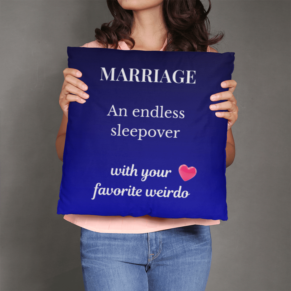 ShineOn Fulfillment Jewelry 20" x 20" Marriage Pillow – Classic Pillow - GHR1211