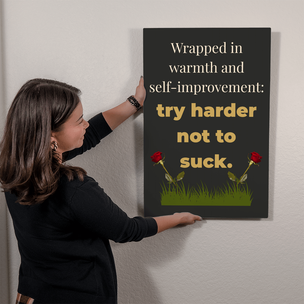 ShineOn Fulfillment Jewelry 20" x 30" Funny Motivational Metal Wall Art - GHR1248