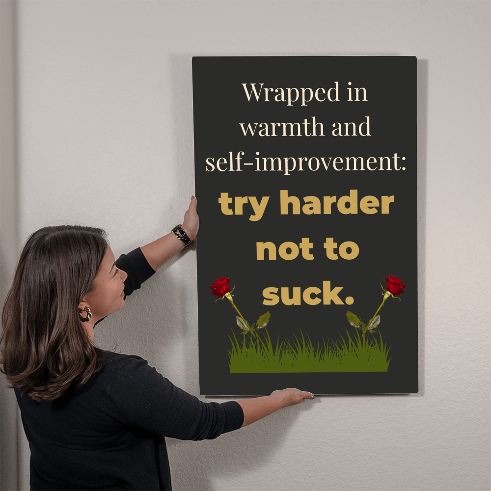 ShineOn Fulfillment Jewelry 24" x 36" Funny Motivational Metal Wall Art - GHR1248