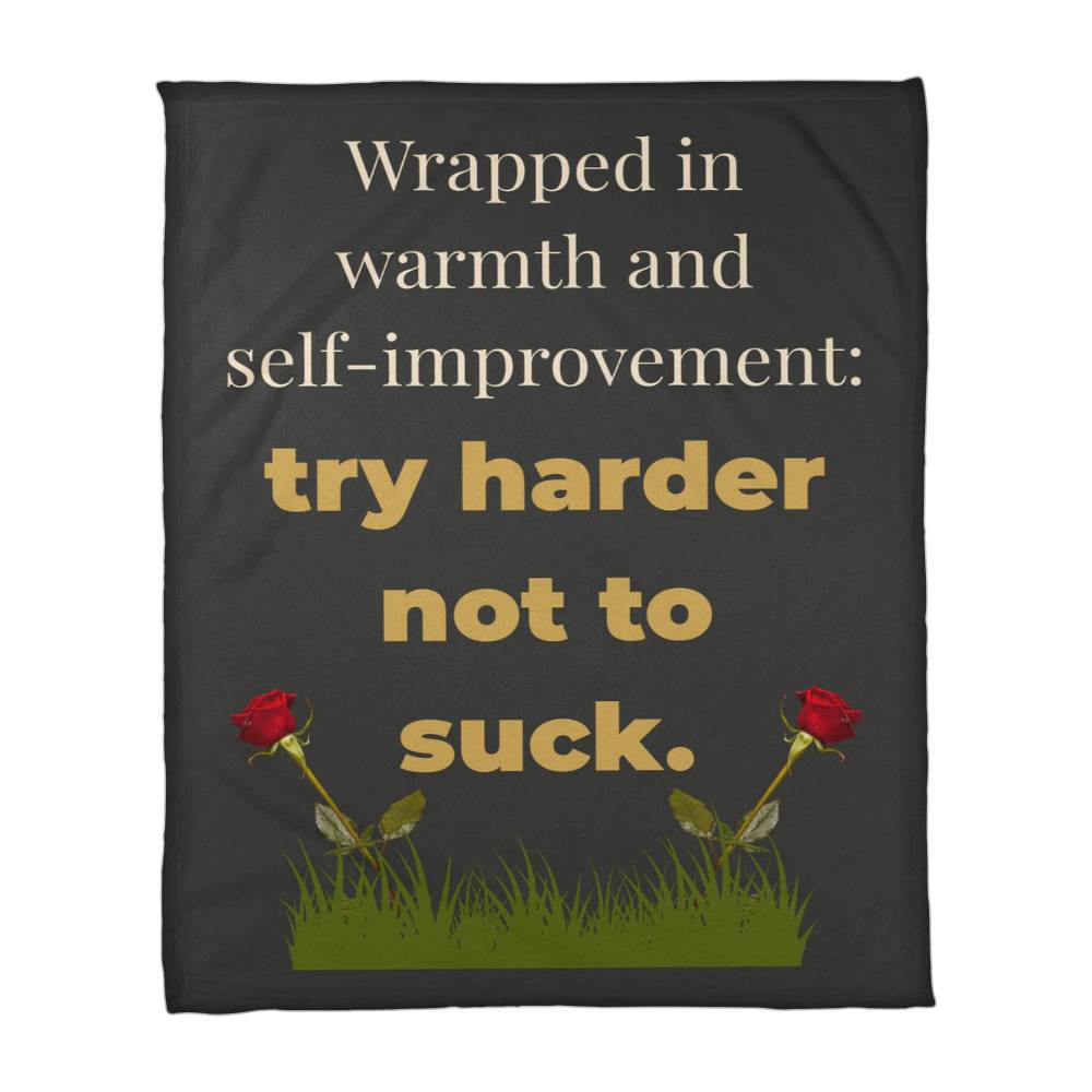 ShineOn Fulfillment Jewelry 30" x 40" Funny Motivational Snark Blanket - GHR1245