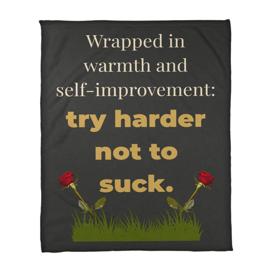 ShineOn Fulfillment Jewelry 30" x 40" Funny Motivational Snark Blanket - GHR1245