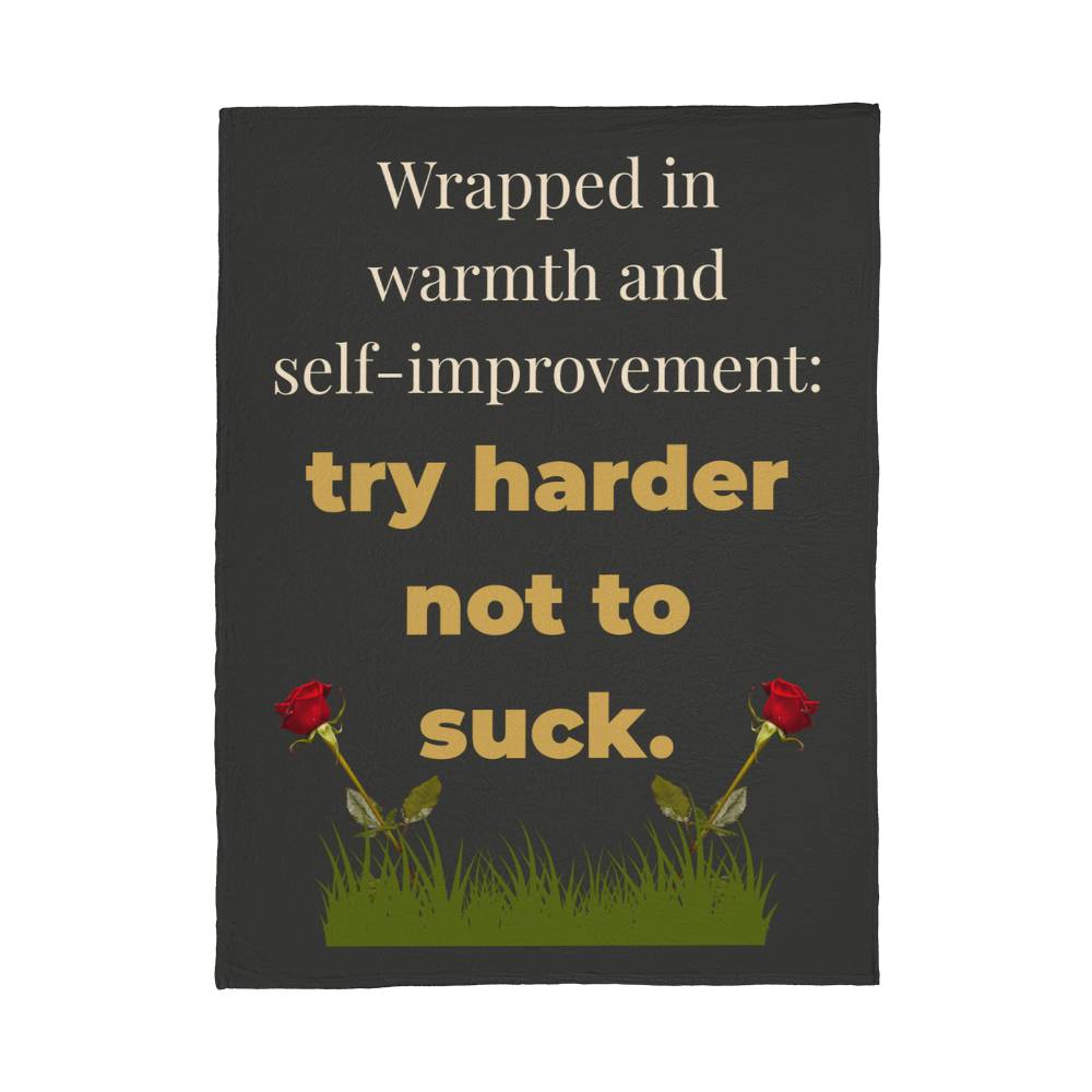 ShineOn Fulfillment Jewelry 60" x 80" Funny Motivational Snark Blanket - GHR1245