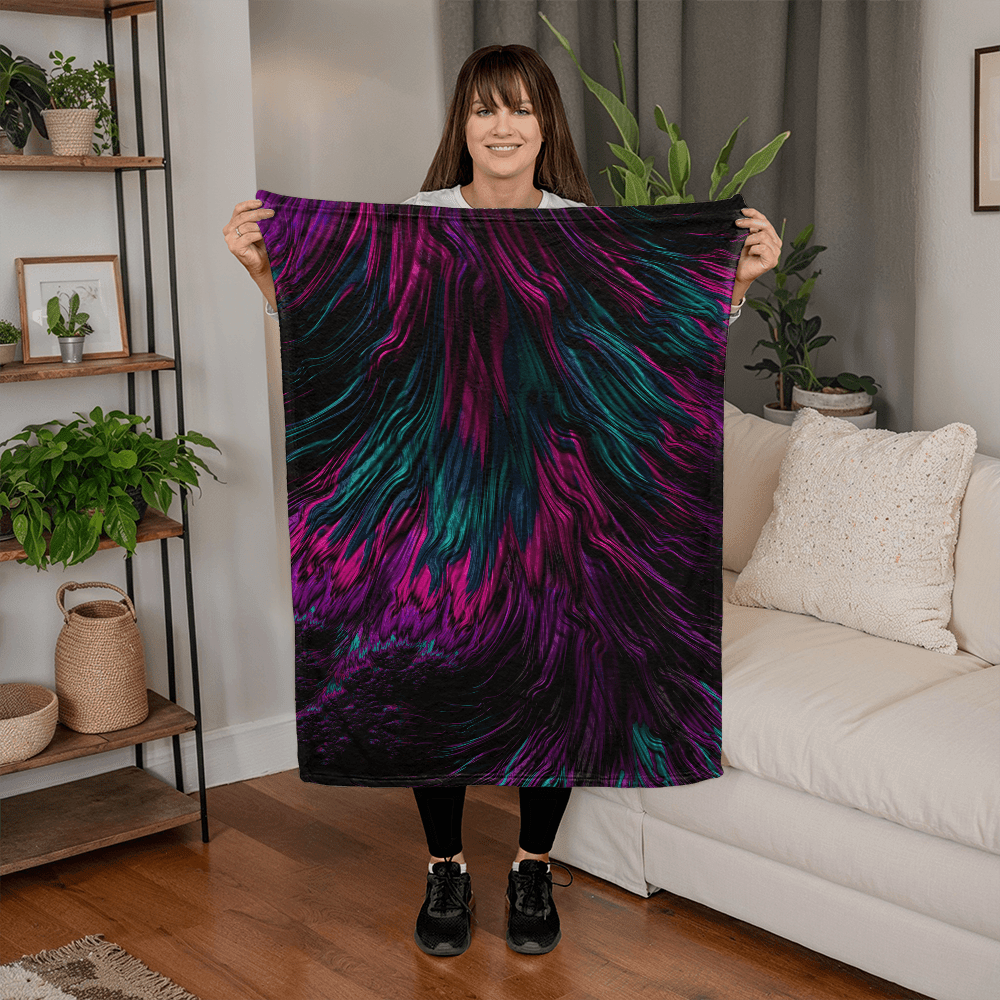ShineOn Fulfillment Jewelry Abstract Coral Fleece Blanket - GHR1218