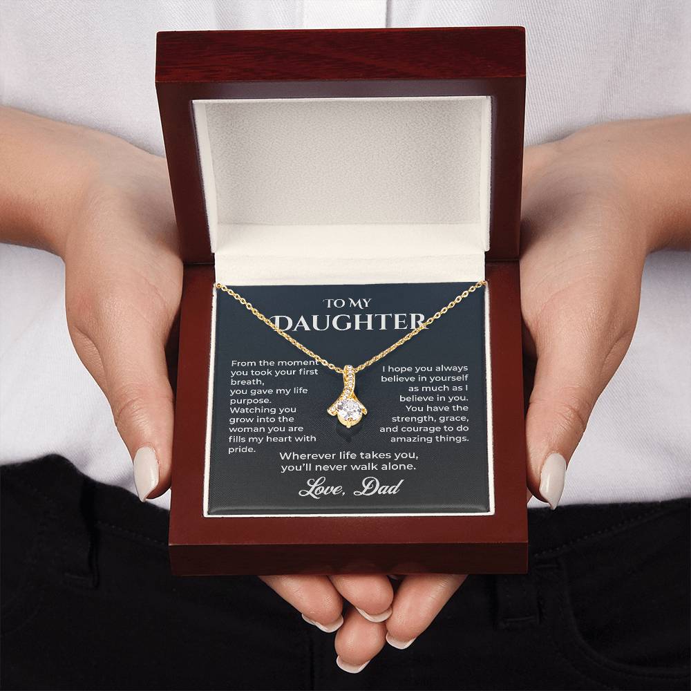 ShineOn Fulfillment Jewelry Dad->Daughter – Alluring Beauty Necklace - GHR1232
