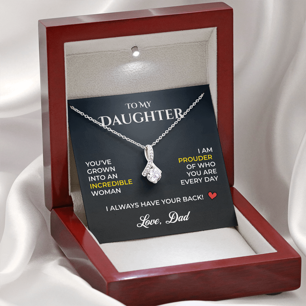 ShineOn Fulfillment Jewelry Dad->Daughter Gift - Alluring Beauty Necklace - GHR1251