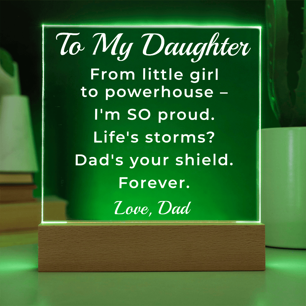 ShineOn Fulfillment Jewelry Dad->Daughter - LED Acrylic Plaque - GHR1252
