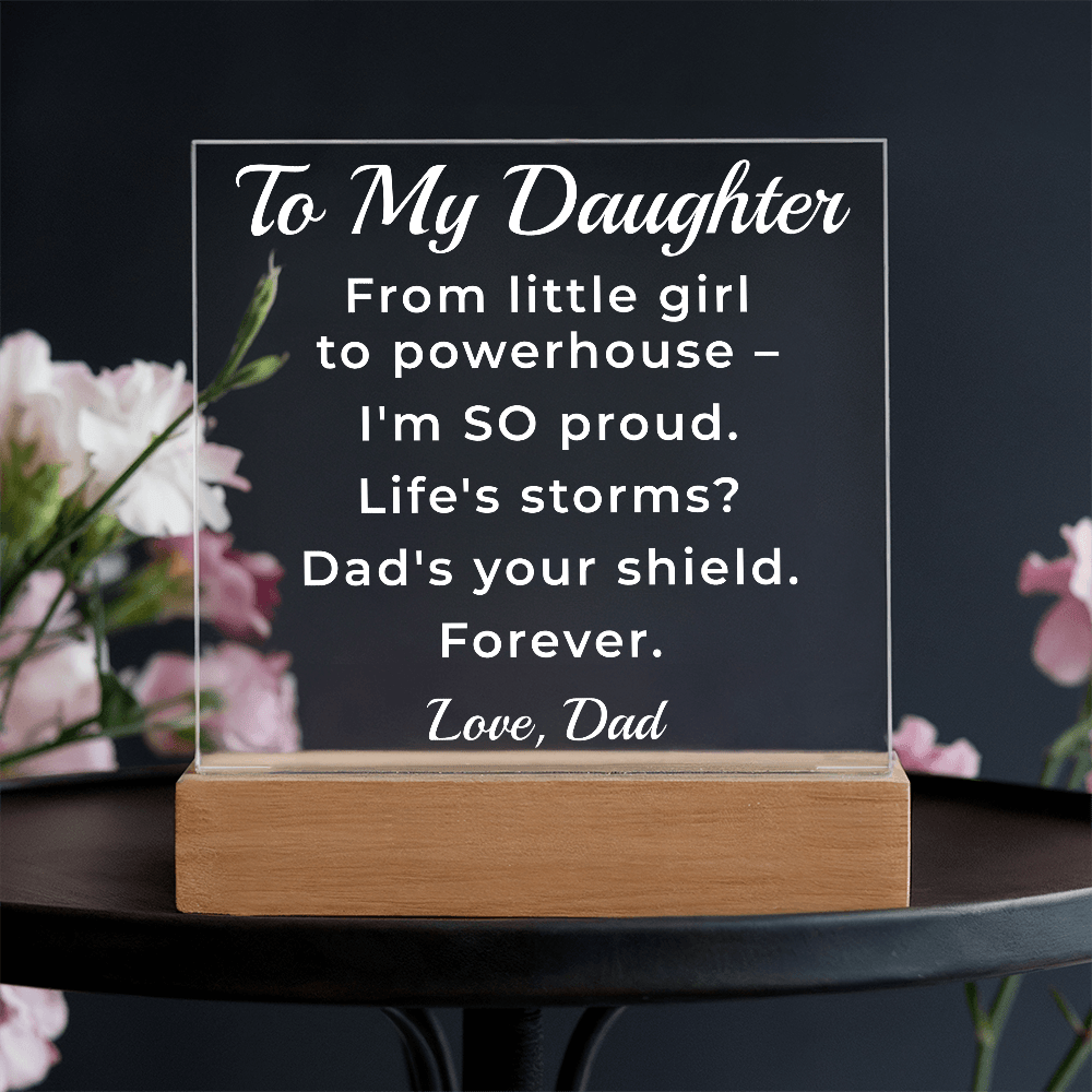 ShineOn Fulfillment Jewelry Dad->Daughter - LED Acrylic Plaque - GHR1252