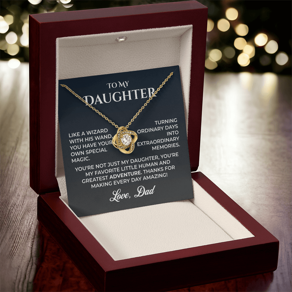 ShineOn Fulfillment Jewelry Dad->Daughter - Love Knot - GHR1243