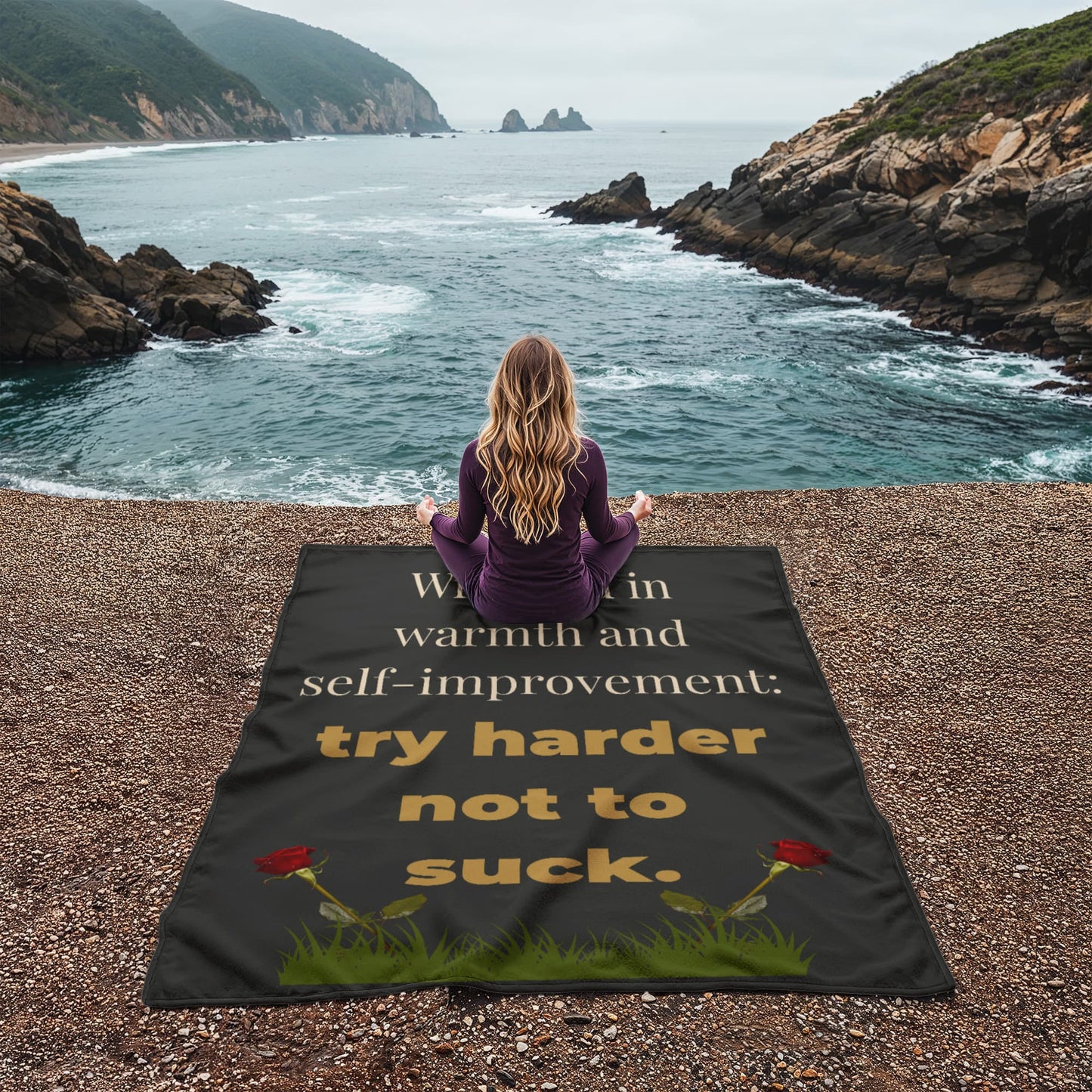ShineOn Fulfillment Jewelry Funny Motivational Snark Blanket - GHR1245