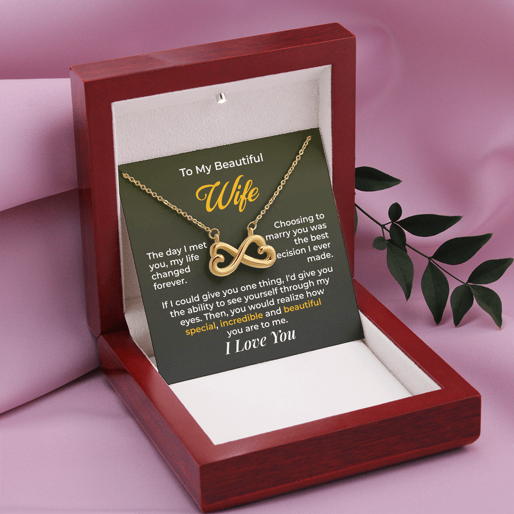 ShineOn Fulfillment Jewelry Husband->Wife - Endless Love Necklace - GHR1268