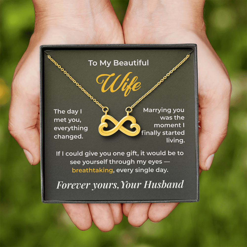 ShineOn Fulfillment Jewelry Husband->Wife - Endless Love Necklace - GHR1271