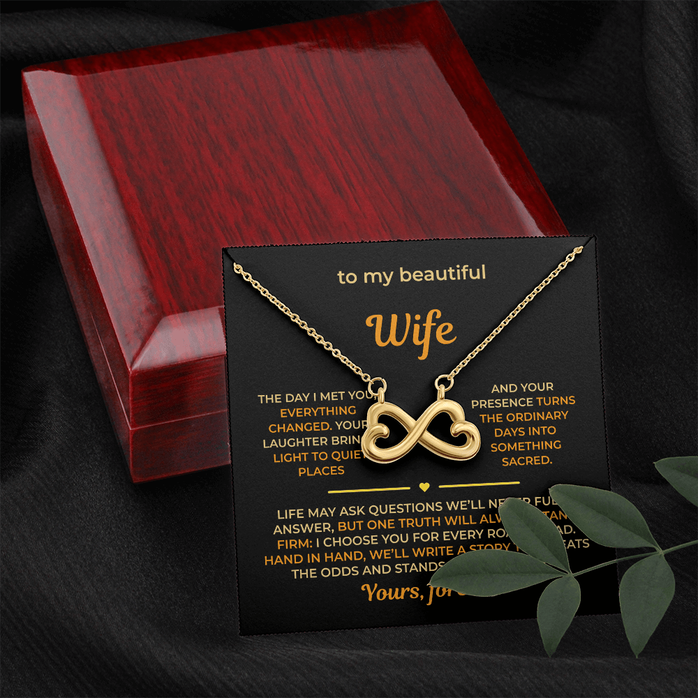 ShineOn Fulfillment Jewelry Husband->Wife - Endless Love Necklace - GHR1274