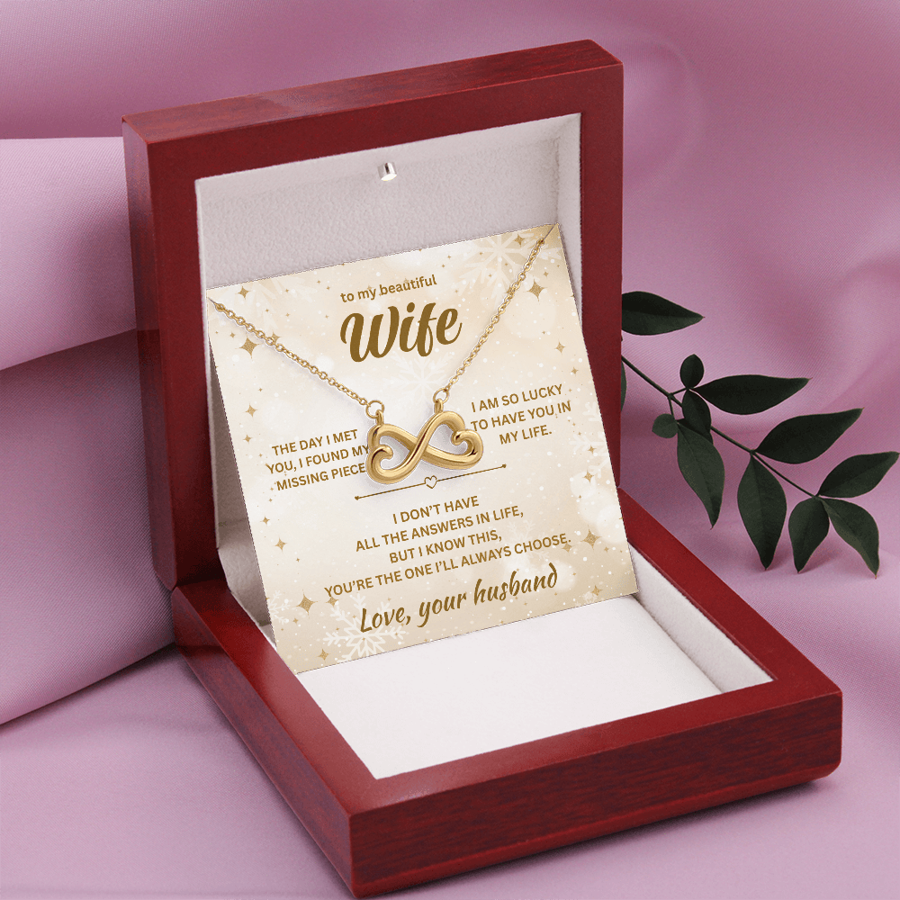 ShineOn Fulfillment Jewelry Husband->Wife - Endless Love Necklace - GHR1289