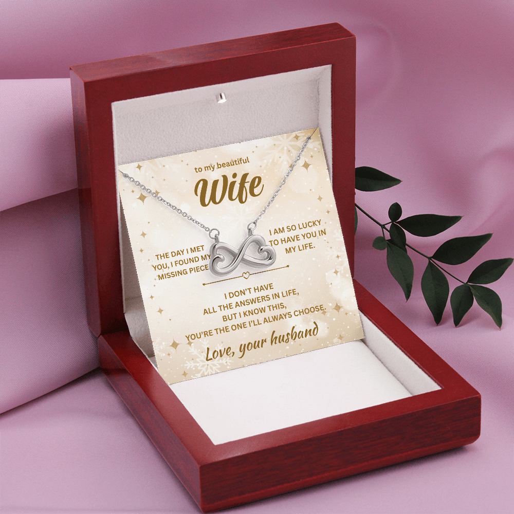 ShineOn Fulfillment Jewelry Husband->Wife - Endless Love Necklace - GHR1289