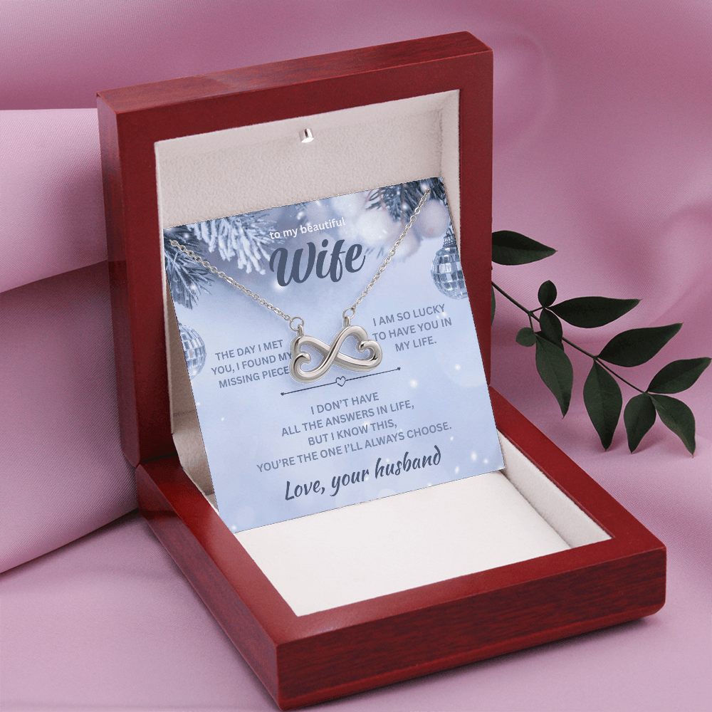 ShineOn Fulfillment Jewelry Husband->Wife - Endless Love Necklace - GHR1292