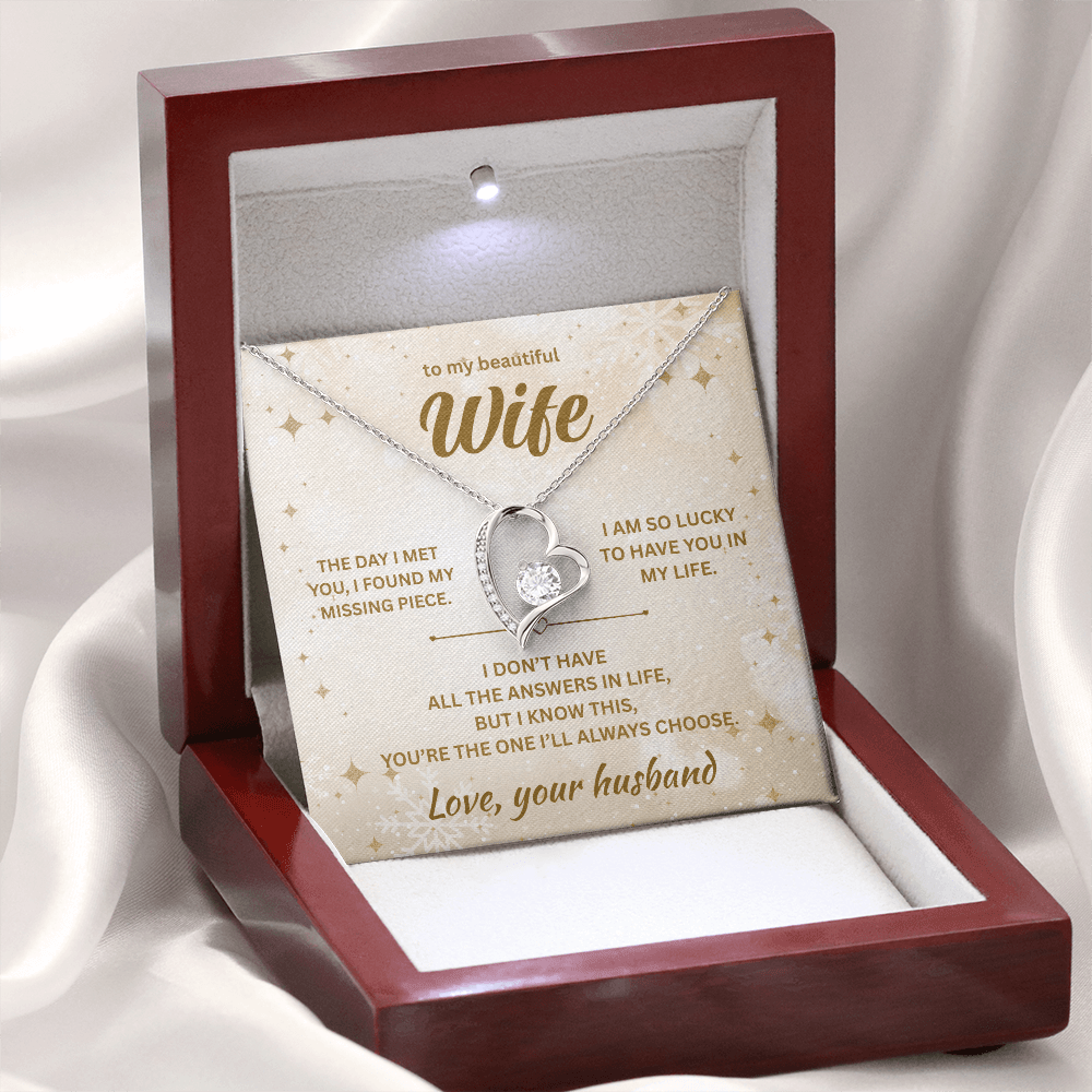 ShineOn Fulfillment Jewelry Husband=>Wife - Forever Love Necklace - GHR1288