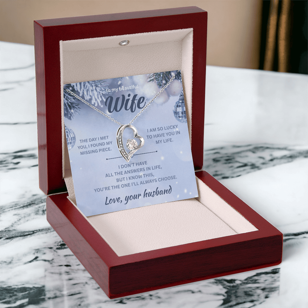 ShineOn Fulfillment Jewelry Husband=>Wife - Forever Love Necklace - GHR1291