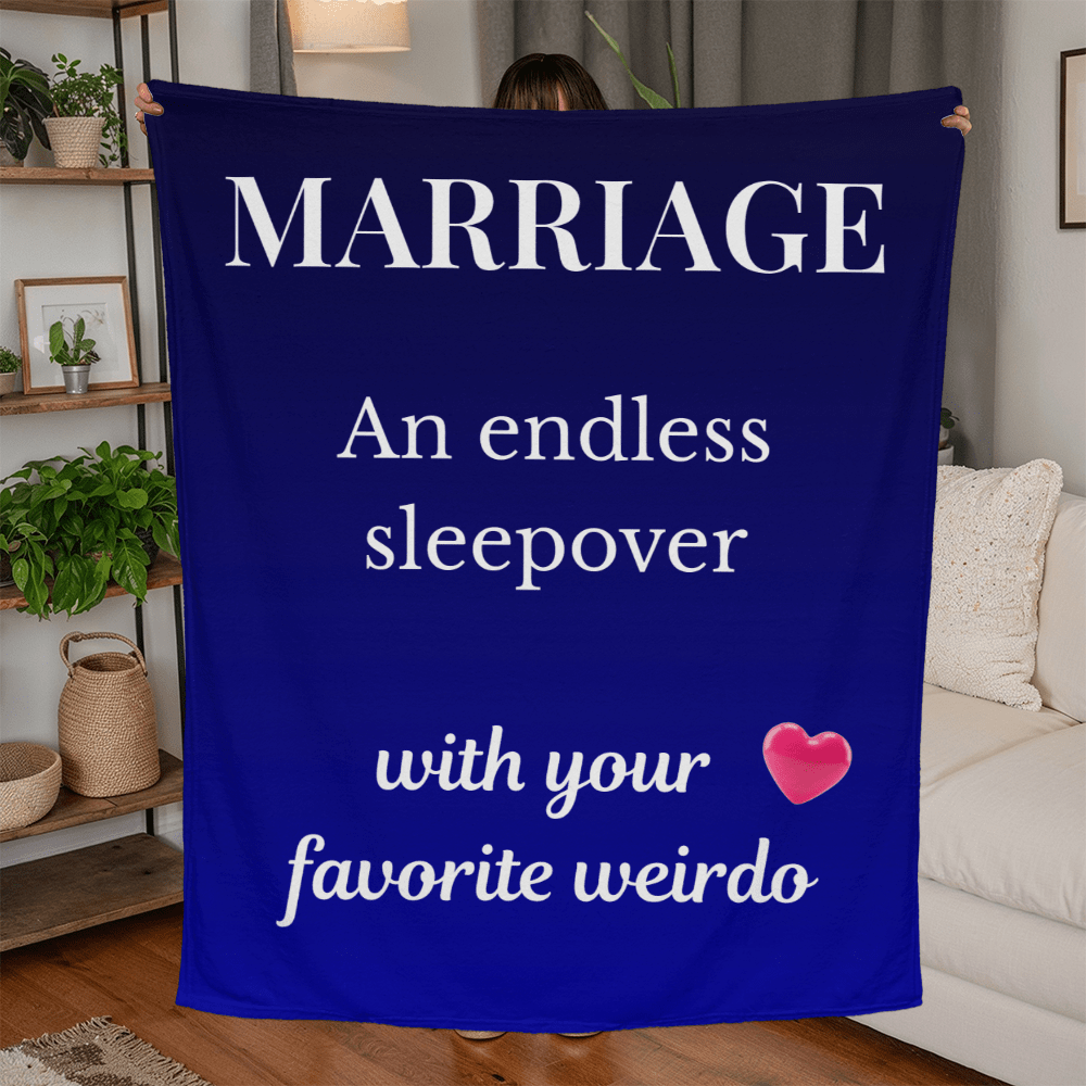 ShineOn Fulfillment Jewelry Jersey Fleece Blanket Marriage Blanket – Jersey Fleece Blanket 50" x 60" - GHR1210